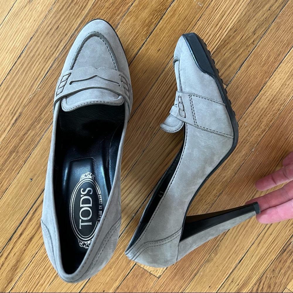 Tod's suede heels sz 41